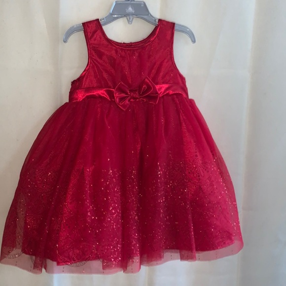 Other - Genuine Kids From OshKosh -Red Dress w/ Red Tool and built in Mesh Peticoat.3T.